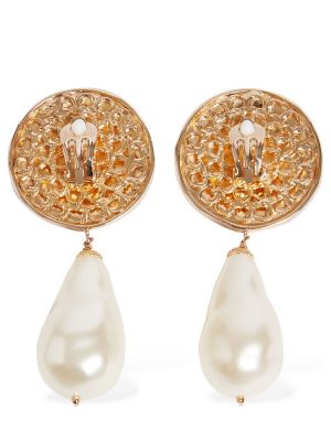Náušnice s perlami Dolce & Gabbana zlaté