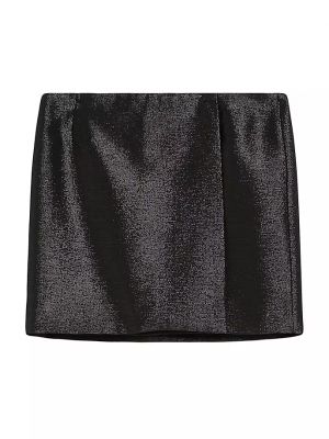 Шерстяная юбка мини Sportmax черная