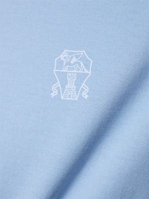 Camiseta de algodón de tela jersey Brunello Cucinelli