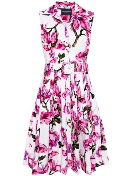 Ravna haljina s cvjetnim printom s printom Samantha Sung