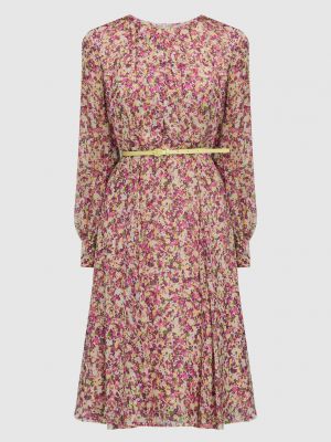 Шовкова сукня міді в квіточку з принтом Max Mara