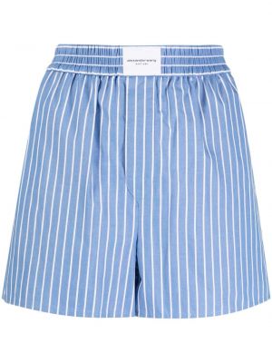 Shorts en coton à rayures Alexander Wang