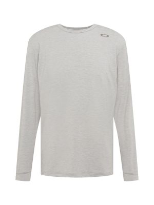 T-shirt a maniche lunghe in maglia Oakley grigio