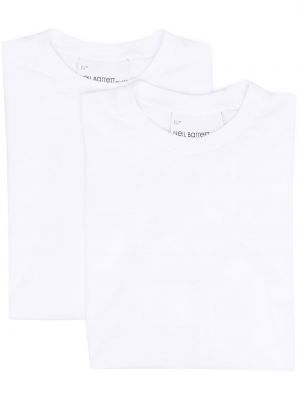 Medvilninis marškinėliai Neil Barrett balta