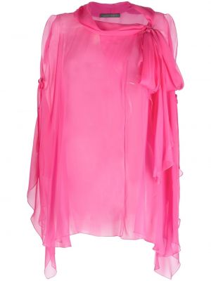 Ärmlös blus Alberta Ferretti rosa