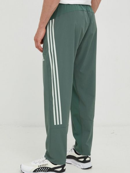 Kalhoty s potiskem Adidas Performance zelené