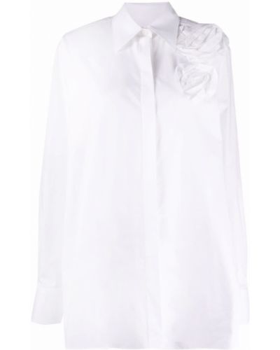 Camisa de flores Valentino blanco