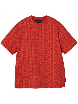 Памучна тениска Marc Jacobs червено