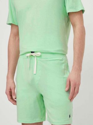 Зеленые однотонные шорты Polo Ralph Lauren