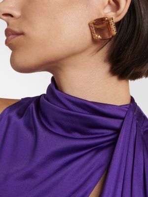 Kristály fülbevaló Versace aranyszínű