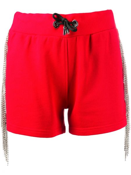 Pantalones cortos deportivos de cristal Philipp Plein rojo