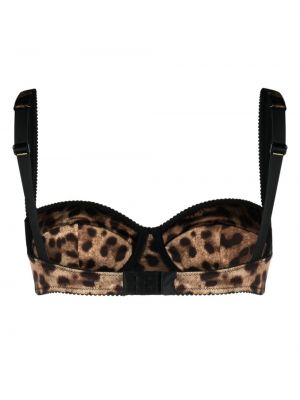 Balconette krūšturis ar apdruku ar leoparda rakstu Dolce & Gabbana
