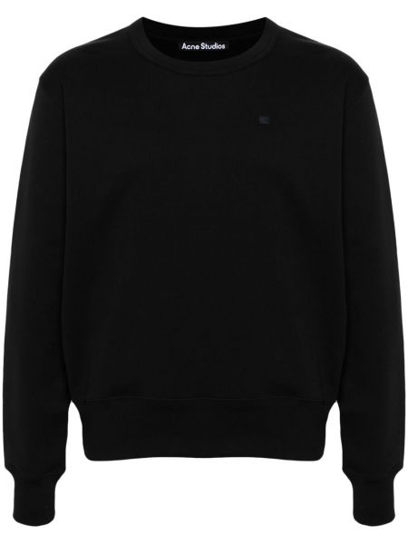 Pamučna dugi sweatshirt Acne Studios crna