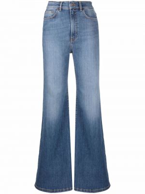 Jeans taille haute large Jeanerica bleu