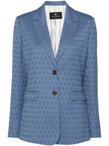 Jacquard blazer Etro blå