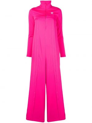 Plissert lang jumpsuit Adidas rosa