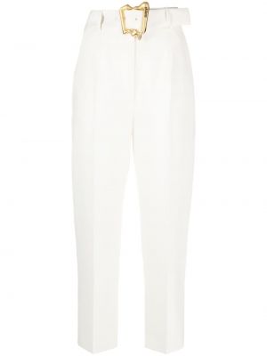 Pantaloni Moschino bianco