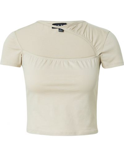 Bavlnené vlnené priliehavé tričko Motel - biela