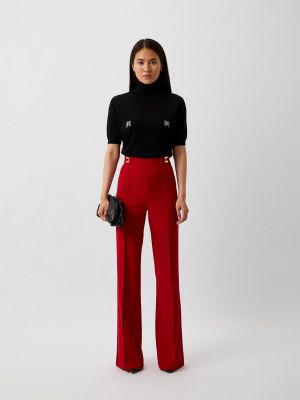 Классические брюки Elisabetta Franchi красные