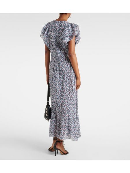 Pamučna midi haljina s printom Marant Etoile