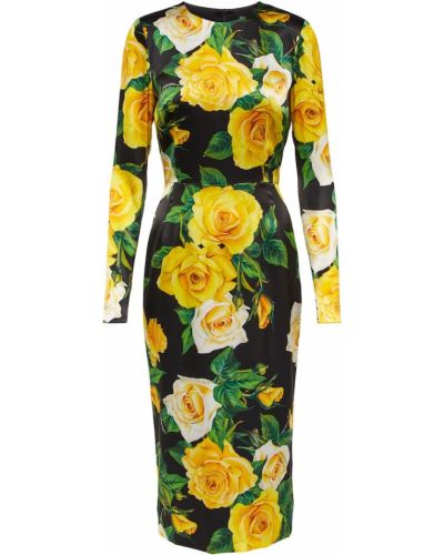 Шовкове плаття міді Dolce & Gabbana