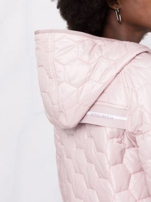 Prošívaná bunda Woolrich růžová