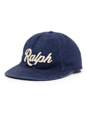 Șapcă din bumbac Polo Ralph Lauren albastru