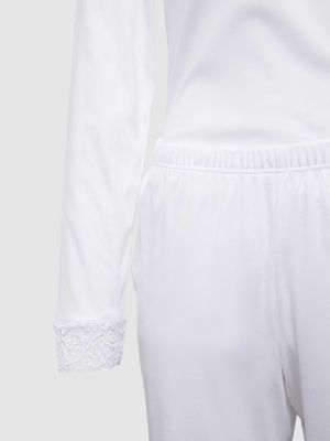Piżama koronkowa Hanro biała