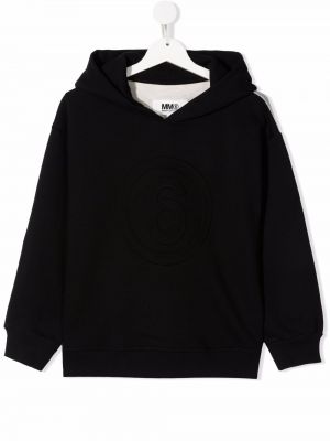 Hoodie för tjejer Mm6 Maison Margiela Kids svart