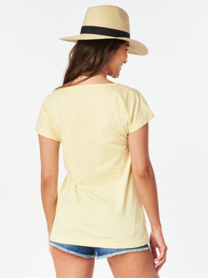 T-shirt Rip Curl gelb