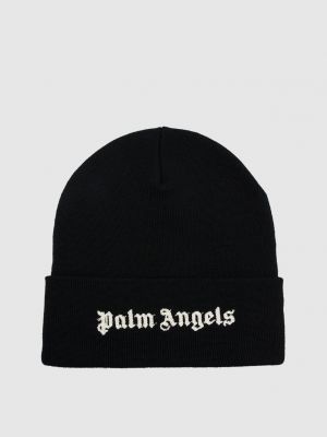 Вишита шапка Palm Angels чорна