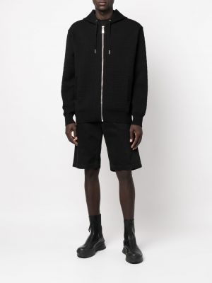Kapučdžemperis ar rāvējslēdzēju Givenchy melns