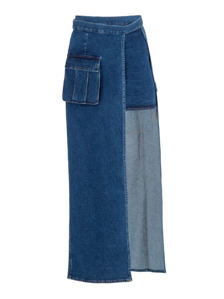 Джинсовая юбка Forte Dei Marmi Couture синяя