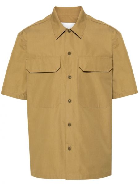 Medvilninė marškiniai Jil Sander žalia