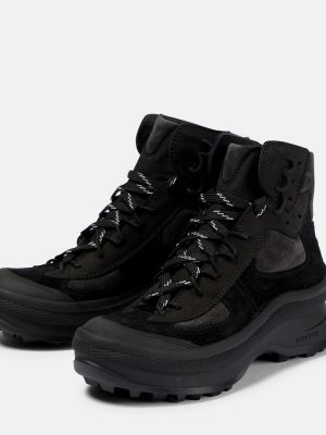 Semišové trekingové topánky Jil Sander čierna