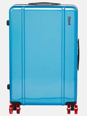 Kostkovaný kufr Floyd modrý