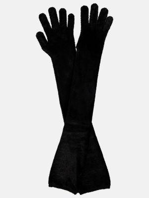 Кожа ръкавици Alaã¯a черно