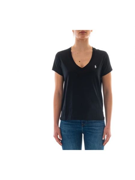 T-shirt mit v-ausschnitt Ralph Lauren schwarz