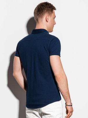 Košile s krátkými rukávy Ombre Clothing modrá