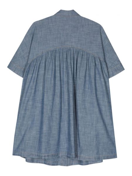 Kleid ausgestellt Semicouture blau