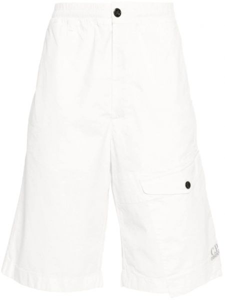 Broderet cargo shorts C.p. Company hvid