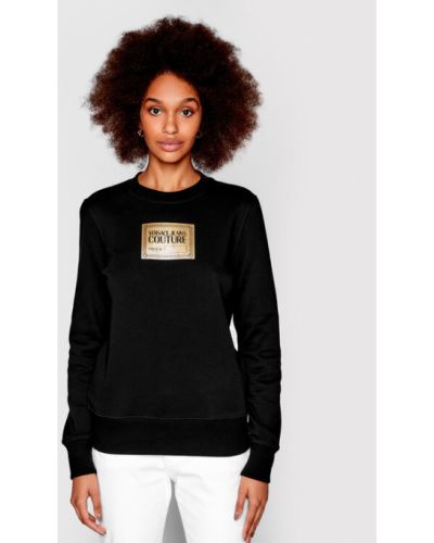 Versace Jeans Couture Pulóver Piece 73HAIG02 Fekete Regular Fit