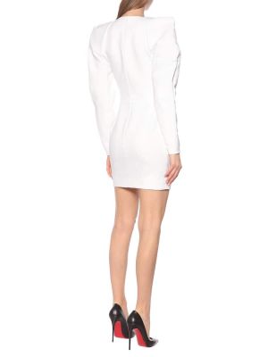 Mini robe en coton Alexandre Vauthier blanc