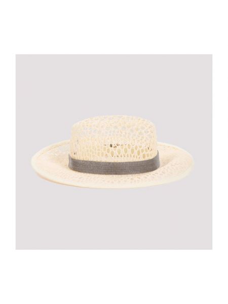 Sombrero de viscosa Brunello Cucinelli beige