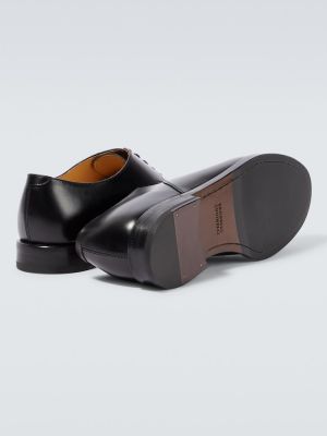 Dabīgās ādas derbija stila kurpes Brunello Cucinelli melns
