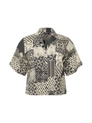 Nasty Gal Plus Blúzka  béžová / čierna
