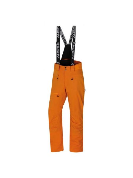Лыжные мужские брюки Gilep M Stretch мембрана - HUSKY, orange оранжевый