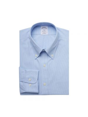 Chemise à boutons col boutonné Brooks Brothers bleu