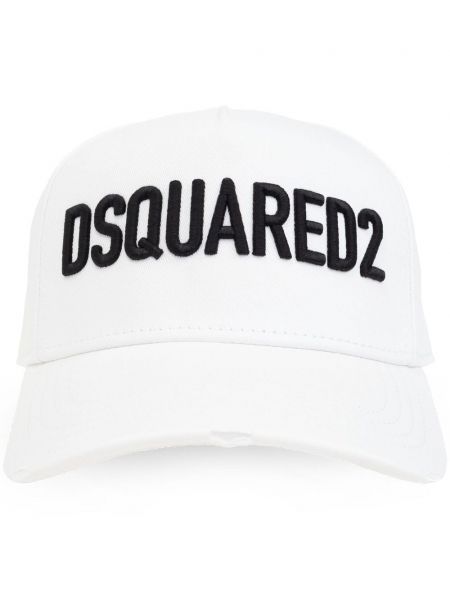 Broderet cap Dsquared2 hvid