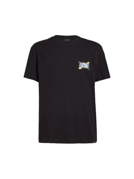 T-shirt aus baumwoll Tommy Jeans schwarz